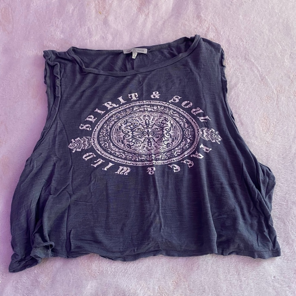 Charlotte Russe ‘Spirit&Soul’ ‘Free&Wild’ cropped Muscle Tank